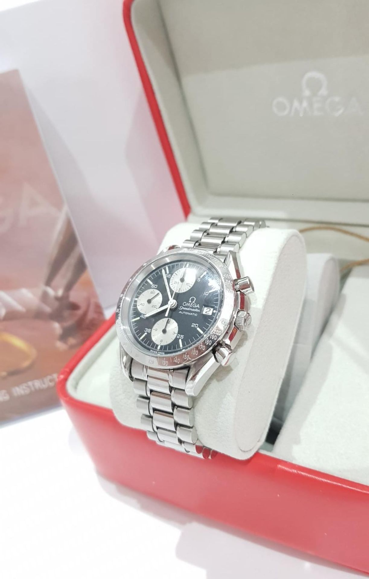 OMEGA SPEEDMASTER CHRONOGRAPH AUTOMATIC MENS WATCH, BOX NO VAT - Image 4 of 10