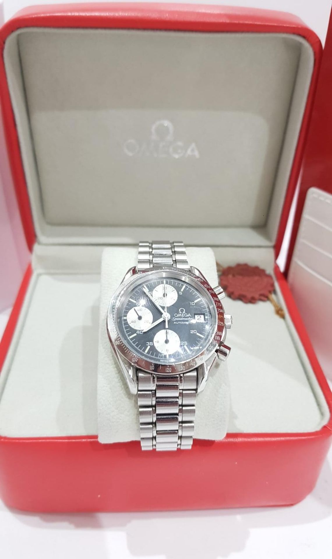 OMEGA SPEEDMASTER CHRONOGRAPH AUTOMATIC MENS WATCH, BOX NO VAT