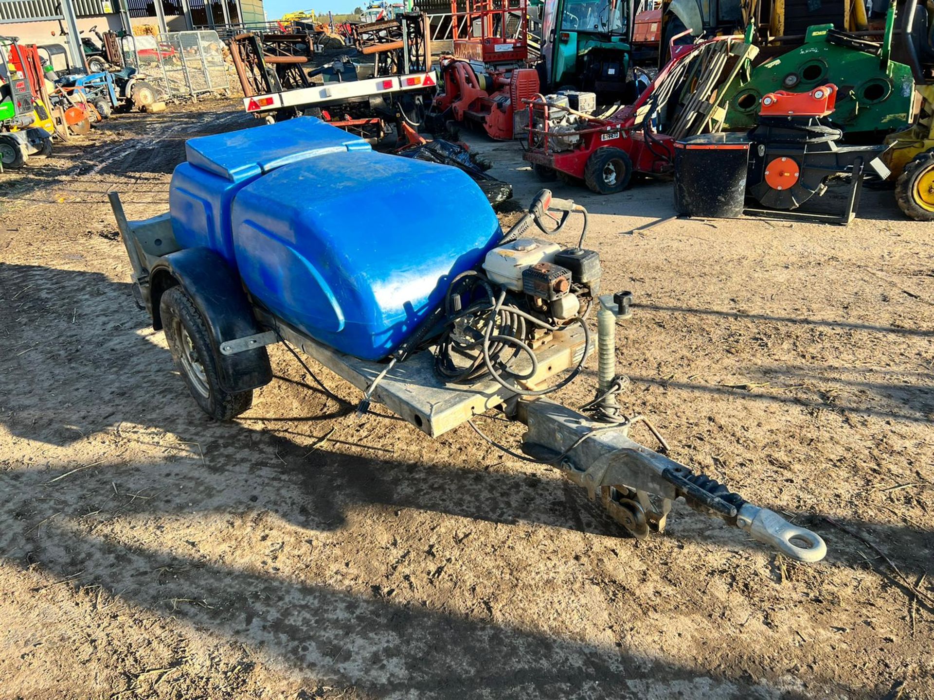 WESTERN SINGLE AXLE PRESSURE WASHER / BOWSER TRAILER, RUNS AND WORKS, TOWS WELL *PLUS VAT* - Image 2 of 14