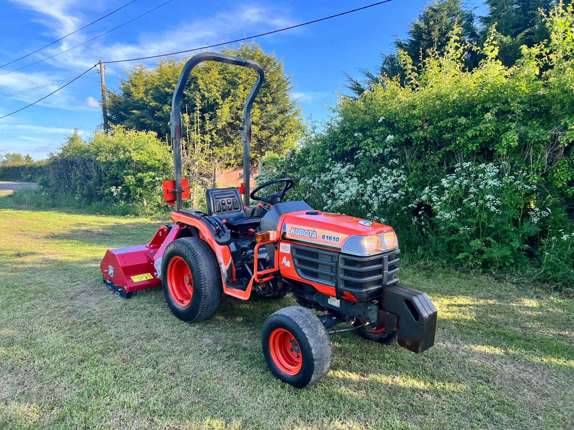 Kubota B1610 4WD Compact Tractor With New And Unused Winton 1.25 Metre Flail Mower *PLUS VAT*