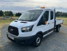 2018 FORD TRANSIT 350 WHITE CREW CAB TIPPER *PLUS VAT*