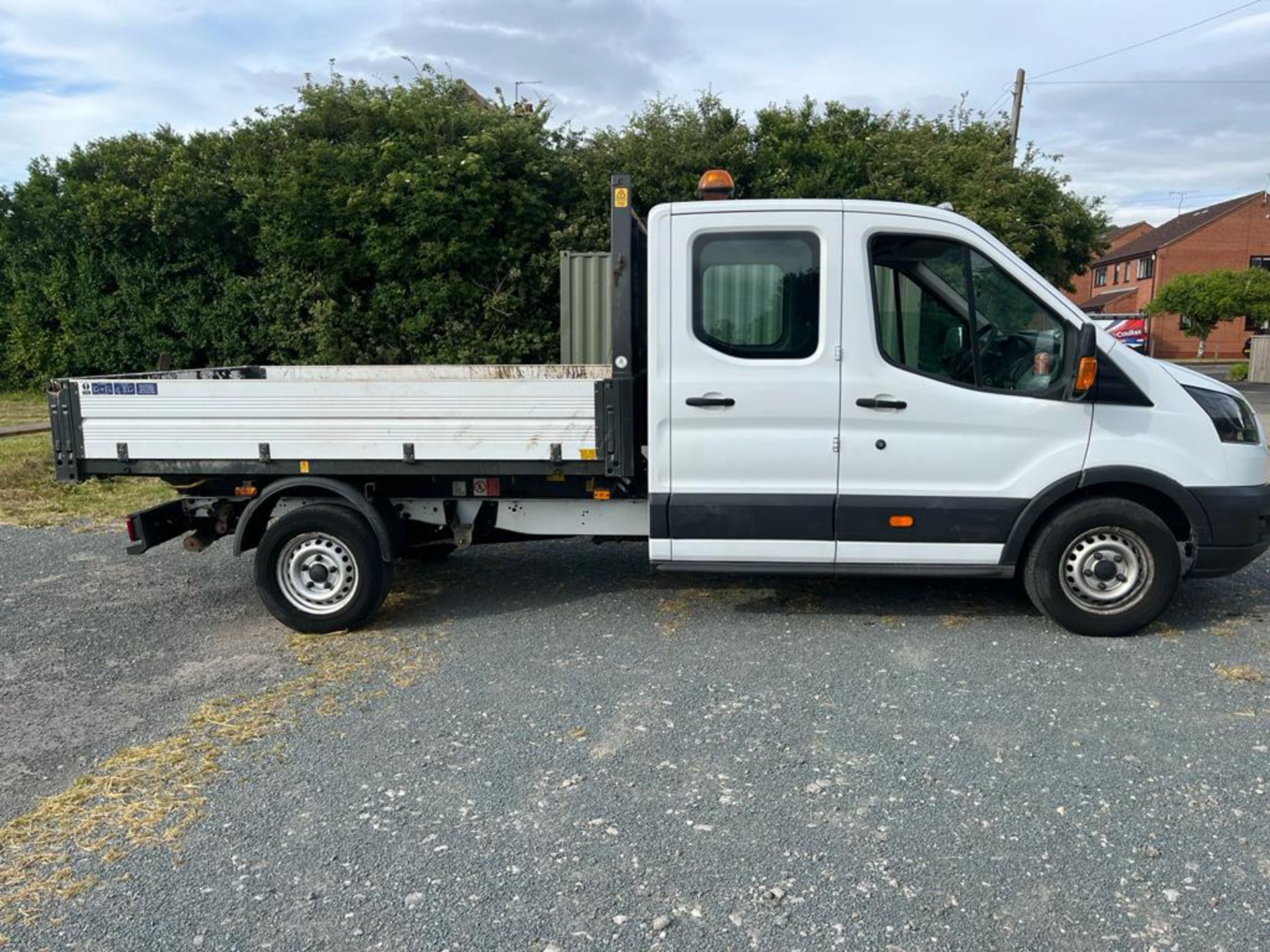 2018 FORD TRANSIT 350 WHITE CREW CAB TIPPER *PLUS VAT* - Image 3 of 14