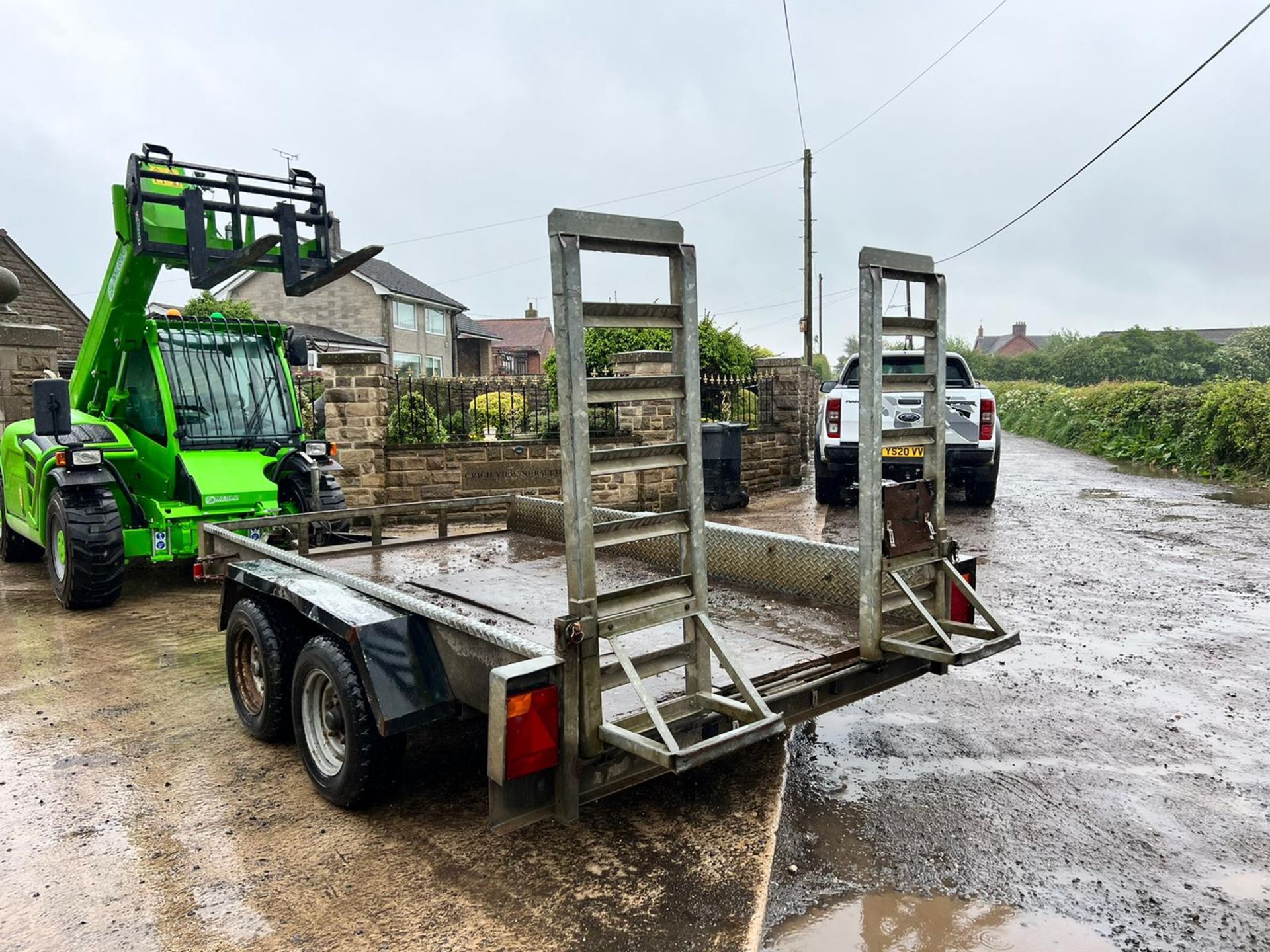 Indespension 3.5 Ton Twin Axle Plant Trailer Tows Well Jockey Wheel *PLUS VAT*