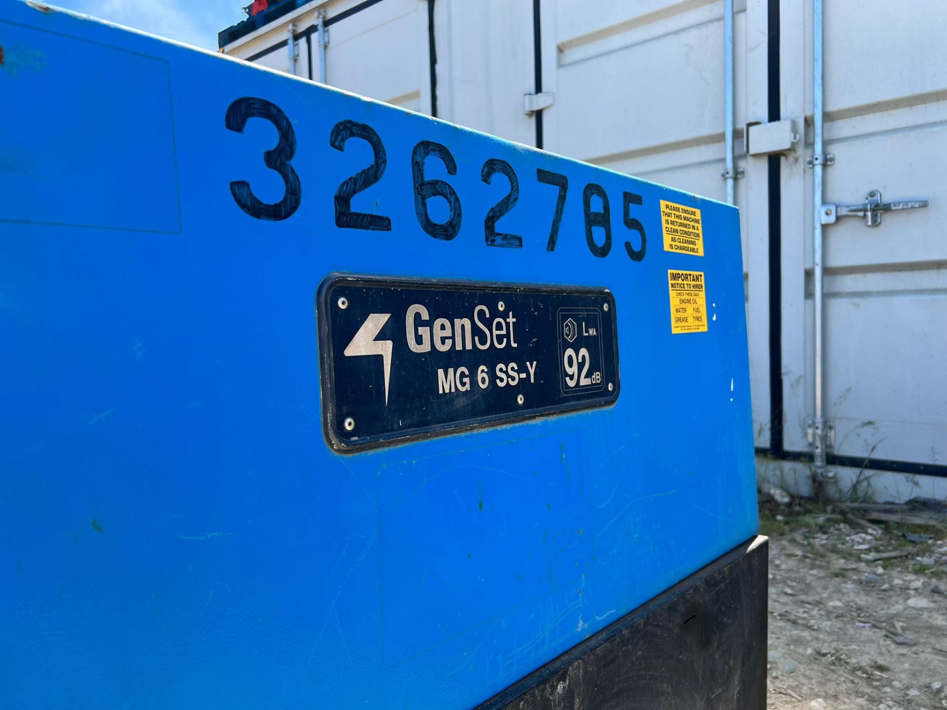 2012 Genset MG 6 SS Y 6KvA Diesel Generator *PLUS VAT* - Image 11 of 11