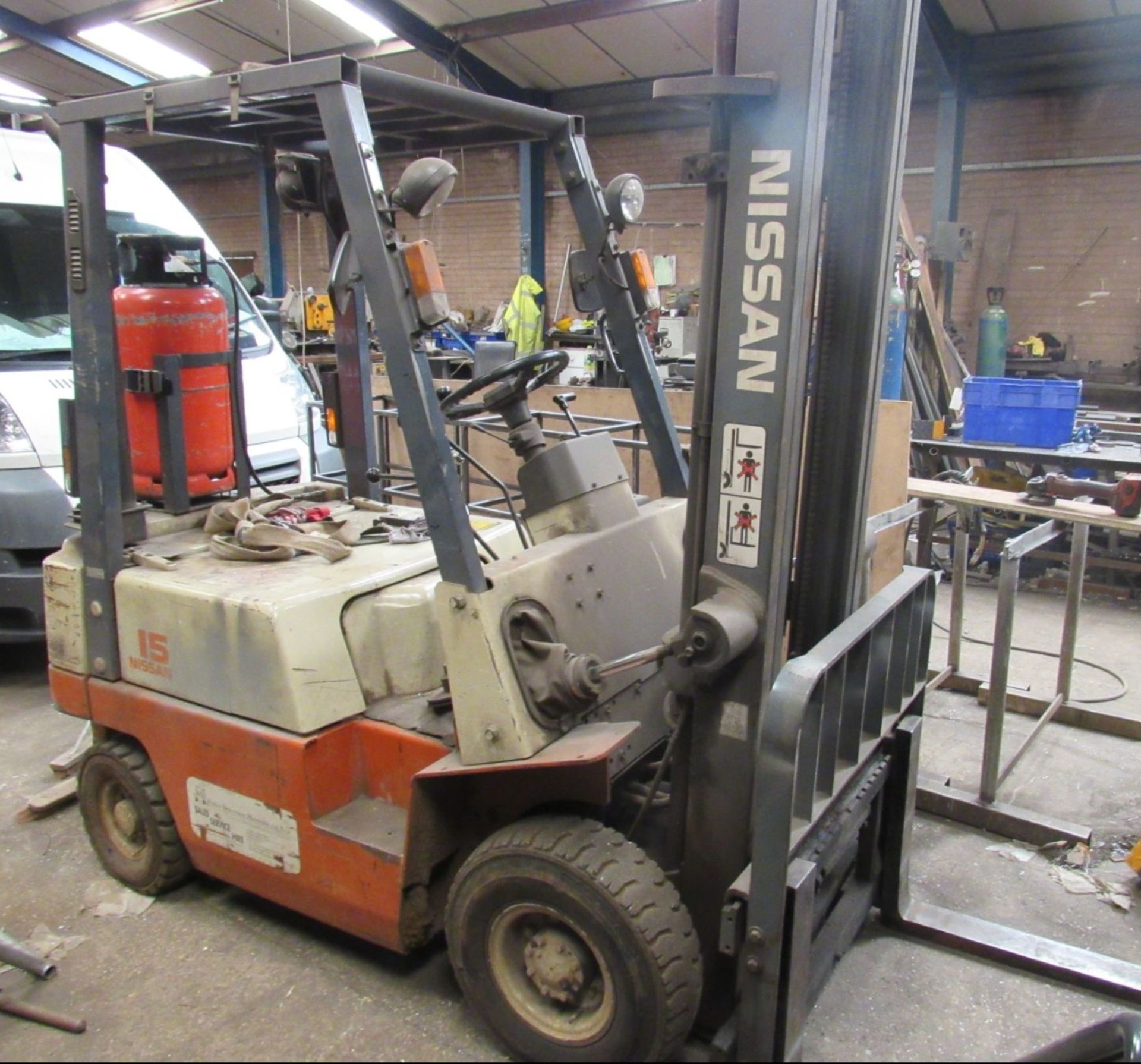 NISSAN FG15 FORKLIFT, DUPLEX MAST *PLUS VAT*