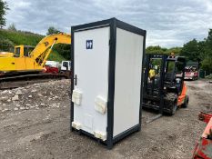 NEW AND UNUSED SINGLE CUBICLE UNISEX PORTABLE TOILET BLOCK *PLUS VAT*