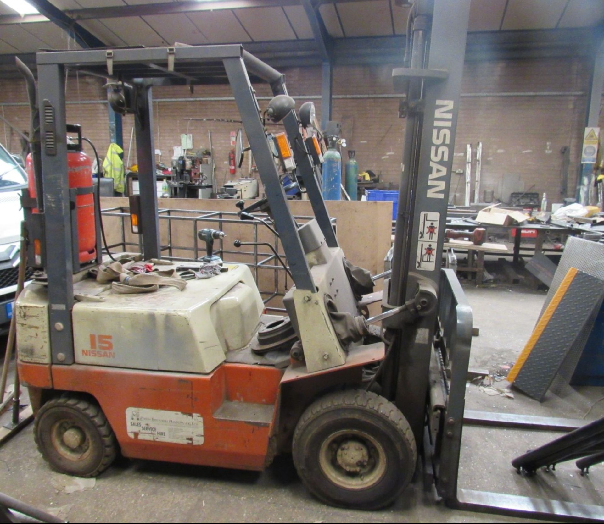 NISSAN FG15 FORKLIFT, DUPLEX MAST *PLUS VAT* - Image 2 of 5