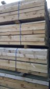 10 SLEEPERS, 10ft 8x4, TREATED *NO VAT*