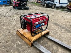 New And Unused PK8500 Petrol Generator, 220 And 380 Volts, 6.5hp Petrol Engine *PLUS VAT*