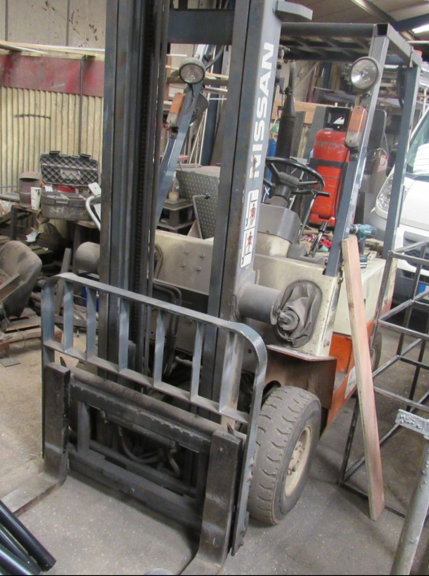 NISSAN FG15 FORKLIFT, DUPLEX MAST *PLUS VAT* - Image 3 of 5