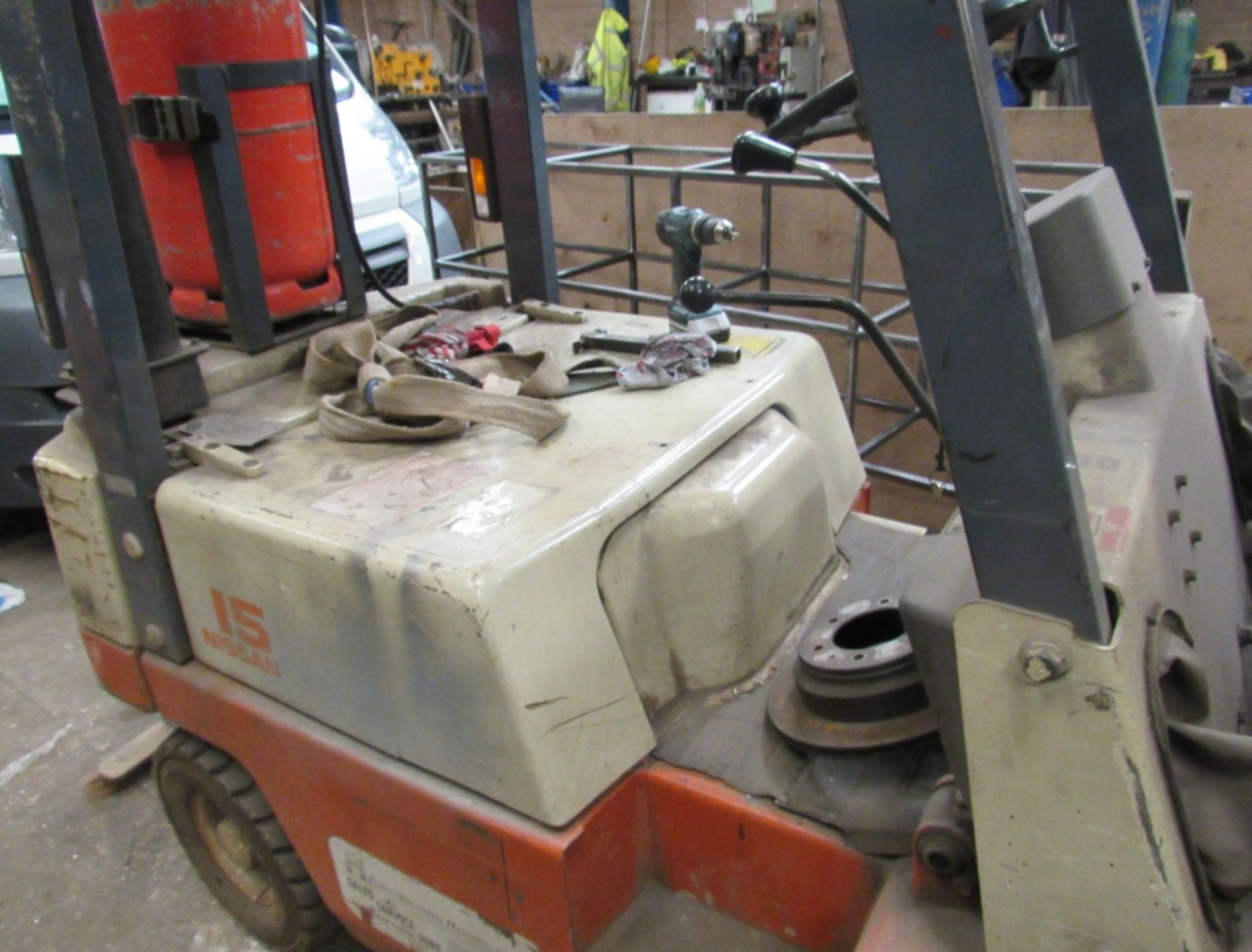 NISSAN FG15 FORKLIFT, DUPLEX MAST *PLUS VAT* - Image 4 of 5