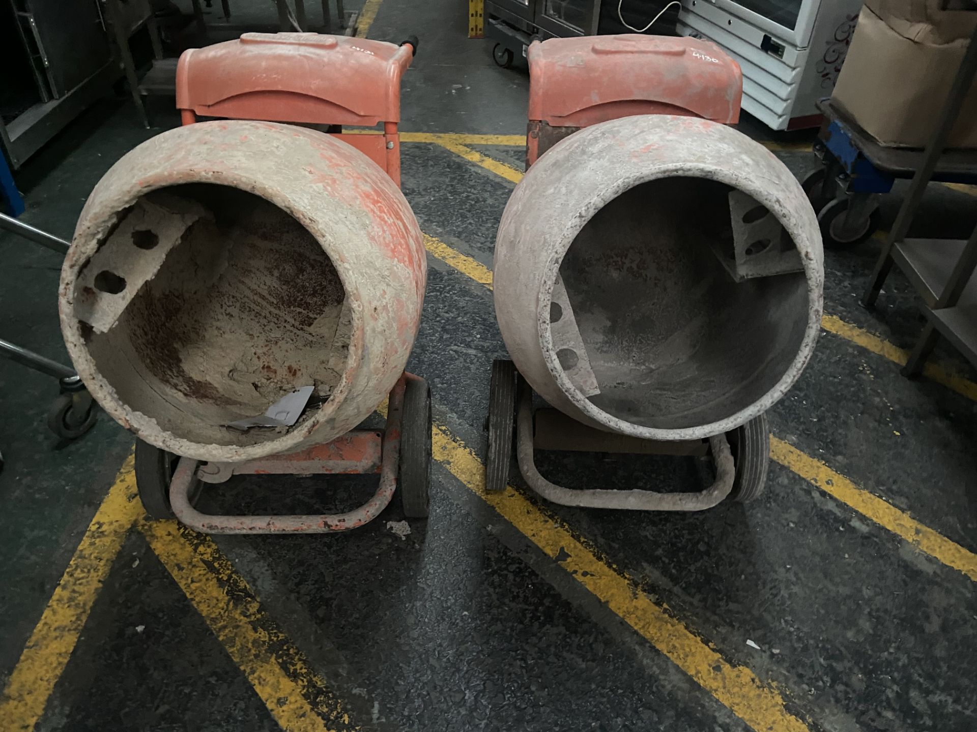 2x BELL PETROL CEMENT MIXERS *NO VAT*