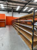 REDI RACK PALLET RACKING/ SHELVING/ STORAGE - 4 uprights, 9 pairs of beams, 18 boards *NO VAT*