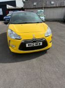 2012 CITROEN DS3 DSTYLE VTI YELLOW HATCHBACK *NO VAT*