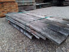 16X HARDWOOD AIR DRIED SAWN WANEY EDGE / LIVE EDGE RUSTIC TIMBER ENGLISH OAK BOARDS / SLABS *NO VAT*