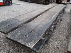 4X HARDWOOD AIR DRIED SAWN DOUBLE WANEY EDGE TIMBER ENGLISH OAK BOARDS / SLABS / TABLE TOPS *NO VAT*