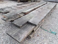 11X HARDWOOD AIR DRIED TIMBER SAWN WANEY EDGE / LIVE EDGE ENGLISH OAK BOARDS *NO VAT*