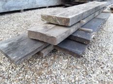 6X HARDWOOD TIMBER AIR DRIED SAWN ENGLISH OAK SLABS / BOARDS *NO VAT*