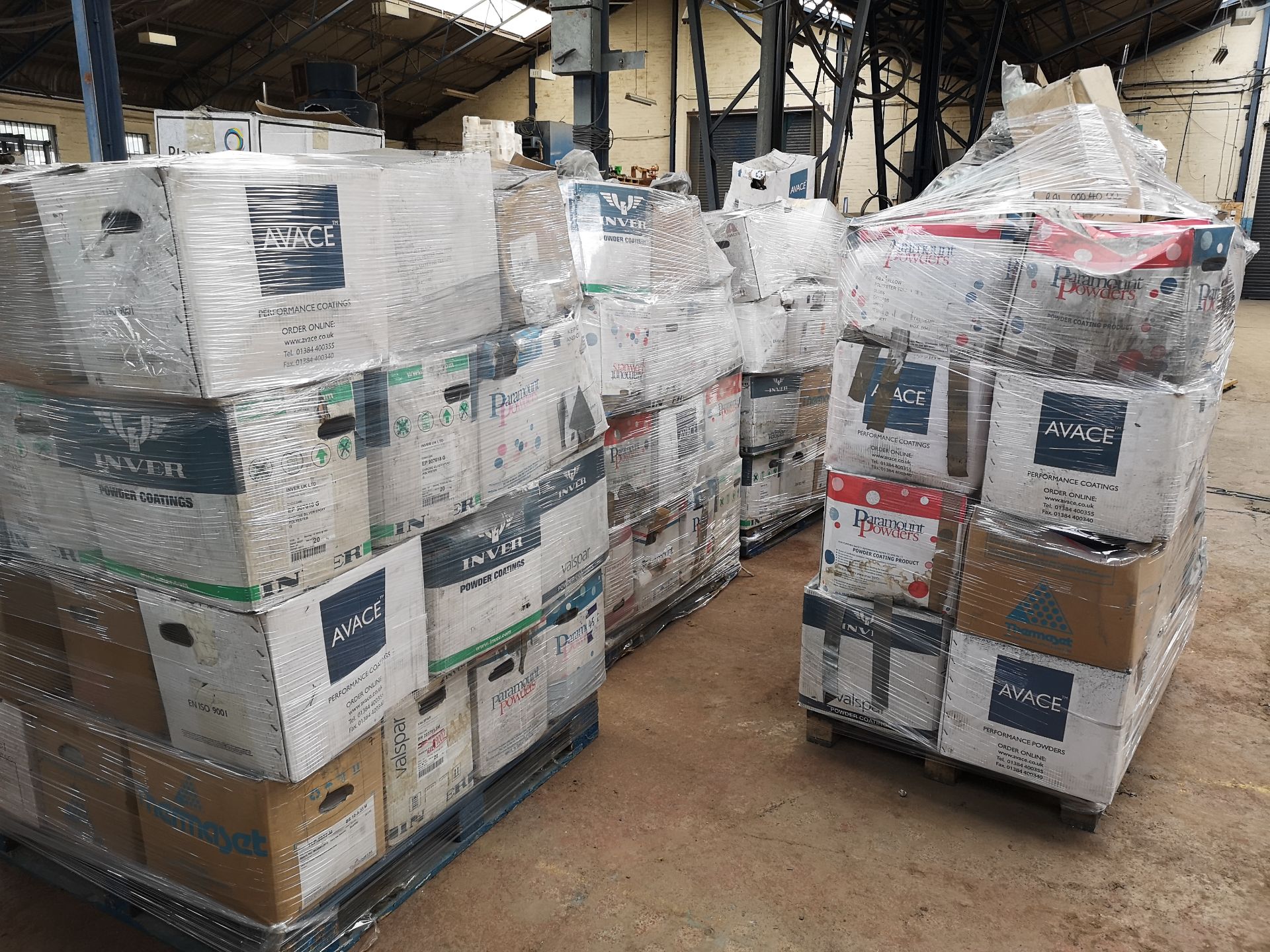 150-200 Boxes of Polyester Powder(ALL RAL Colours) plus Metal Racking Packed on 5 Pallets *PLUS VAT* - Image 2 of 6