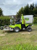 GRILLO FD1500 RIDE ON LAWN MOWER WITH HIGH LIFT COLLECTOR, RUNS DRIVES AND CUTS *PLUS VAT*