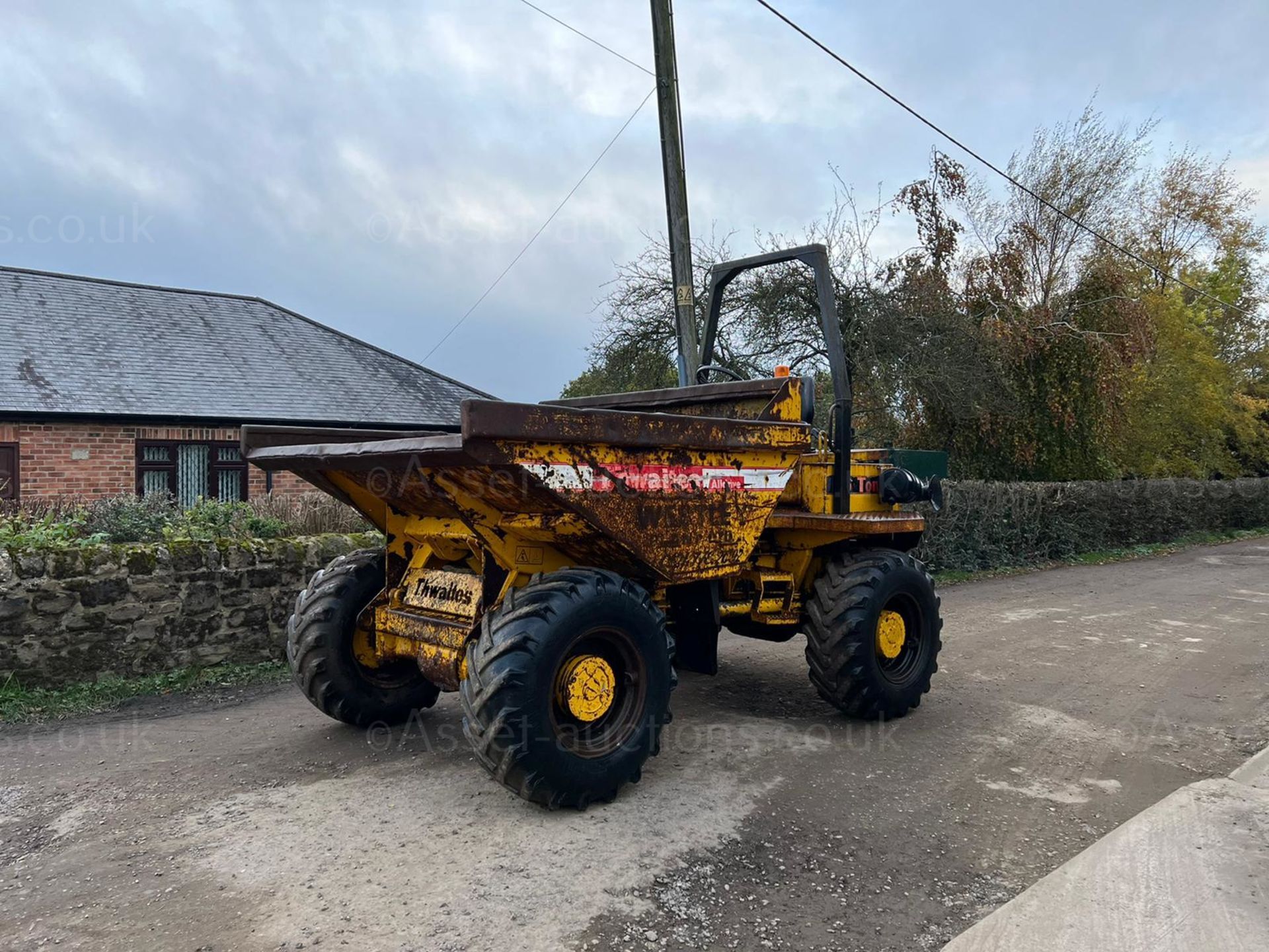 THWAITES ALLDRIVE 6 TON 4WD DUMPER, RUNS DRIVES AND LIFTS, SHOWING A LOW 3103 HOURS *PLUS VAT*