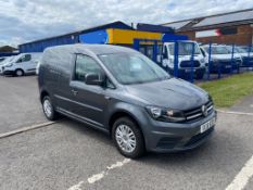 2018 18 VOLKSWAGEN CADDY C20 TRENDLINE TDI GREY, 62k miles, Ply lined, Full mot, Air con *PLUS VAT*