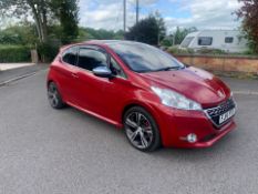 2014/14 REG PEUGEOT 208 GTI THP 1.6 PETROL MANUAL RED HATCHBACK *NO VAT*