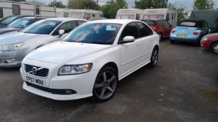 2007/57 VOLVO S40 SE SPORT T5 WHITE SALOON, 94K MILES, HEATED SEATS *NO VAT*