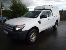 2012/62 FORD RANGER XL 4X4 TDCI WHITE PICK UP WITH UTILITY BED, 2 KEYS *PLUS VAT*