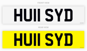 "HU11 SYD", PRIVATE NUMBER PLATE, CURRENTLY ON RETENTION UNTIL 02/09/2029 *NO VAT*