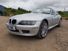 2001/51 BMW Z3 SILVER CONVERTIBLE, 2 KEYS, NEW WINDSCREEN, WIPERS, BUMPER INDICATOR LENSES *NO VAT*