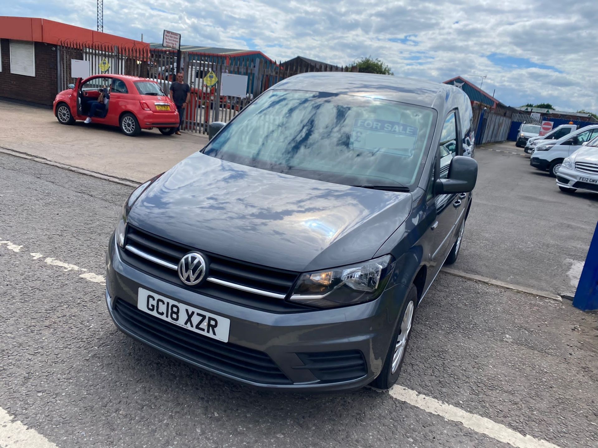 2018 18 VOLKSWAGEN CADDY C20 TRENDLINE TDI GREY, 62k miles, Ply lined, Full mot, Air con *PLUS VAT* - Image 2 of 9