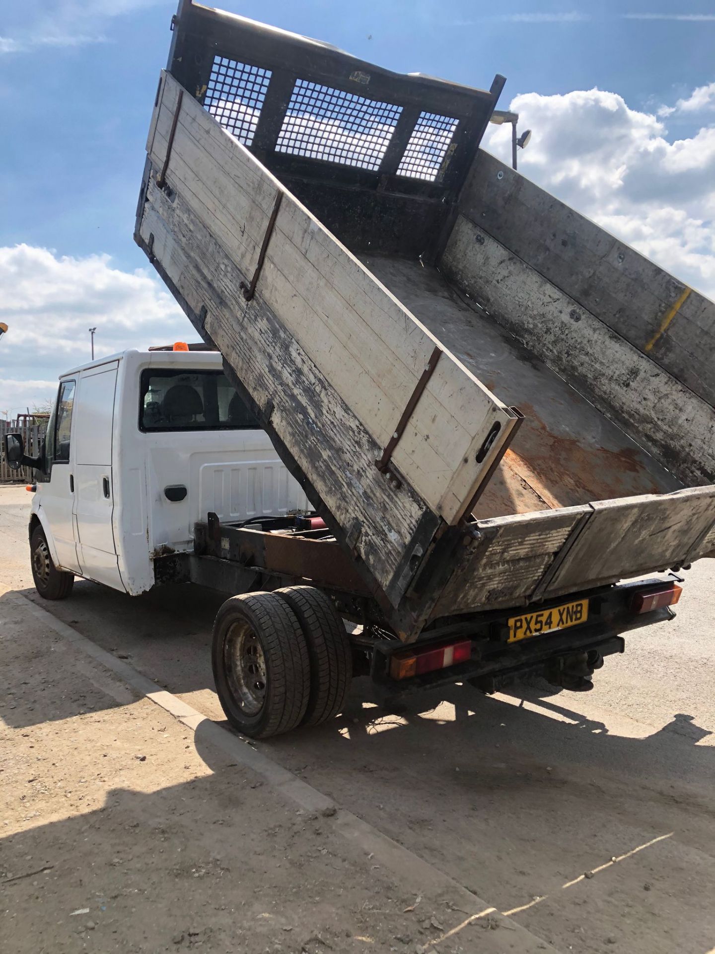 FORD TRANSIT 350 LWB WHITE TIPPER, A "NON-RUNNER" *NO VAT* - Image 10 of 18