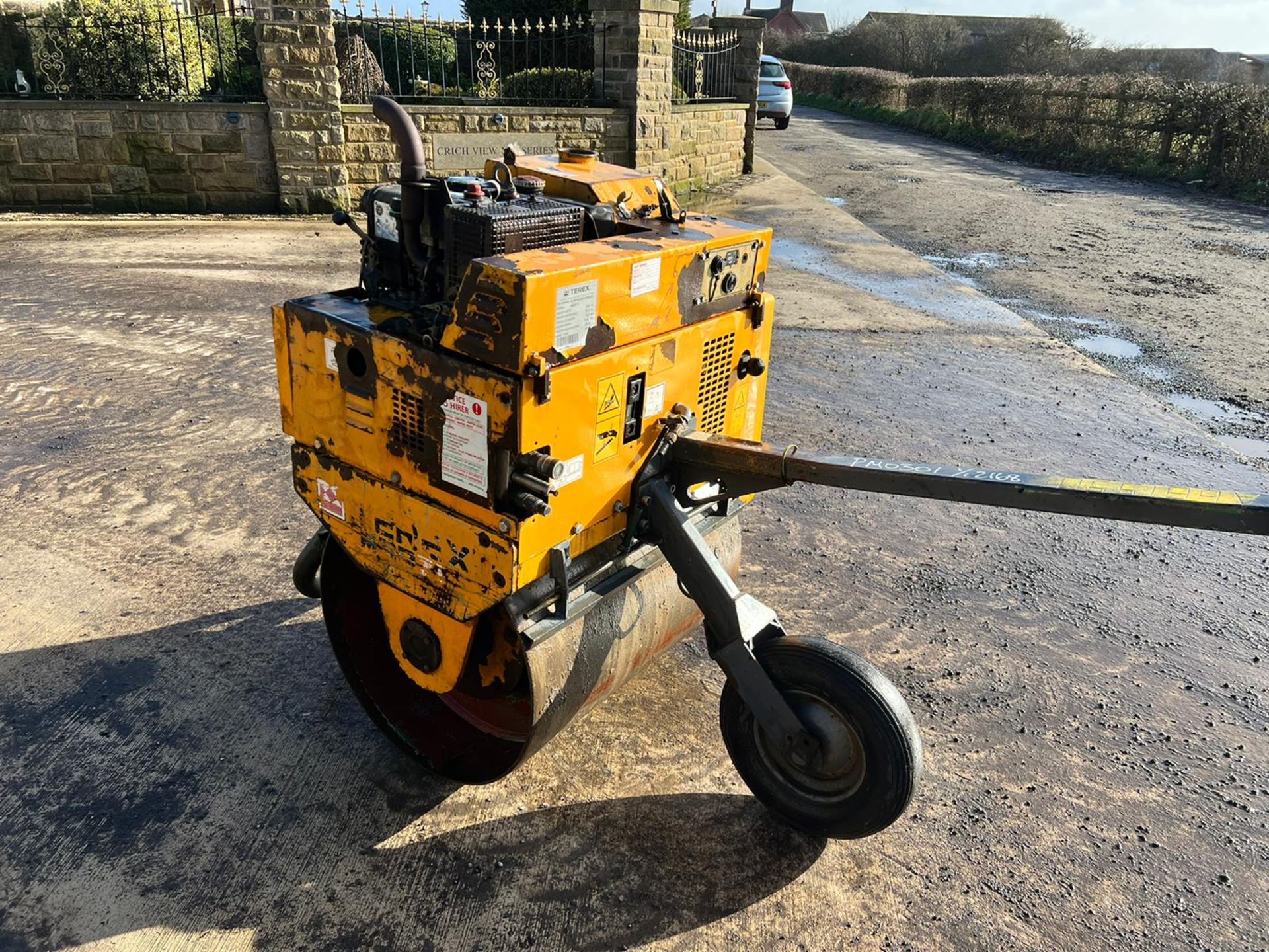 2015 Terex MBR71 Single Drum Vibrating F/R Pedestrian Roller, Piped For Breaker *PLUS VAT* - Image 4 of 13