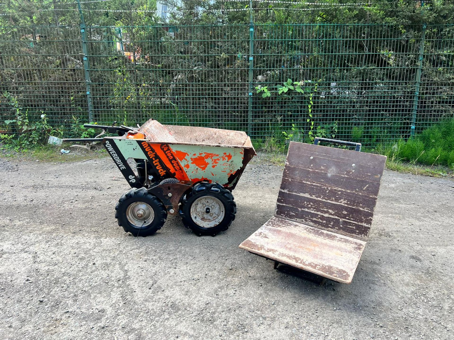 Mucktruck Powerdrive 4x4 Walk Behind Wheeled Dumper With Flatbed Body *PLUS VAT*