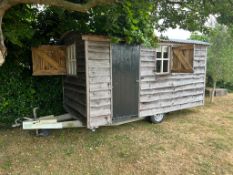 Shepherd's Hut, INTERIOR FITTINGS AND BRAND NEW TYRES *NO VAT*