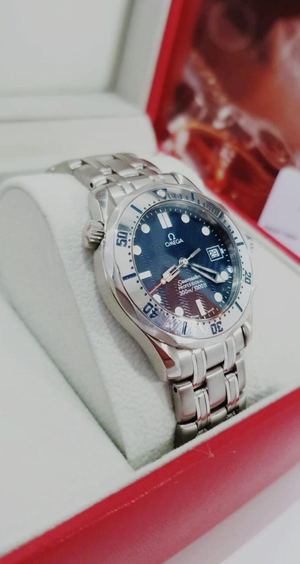 Omega Seamaster Professional 120m Wave Dial Mens Watch NO VAT - Image 2 of 10