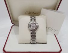 CARTIER WOMENS Watch Stainless Steel, Box, *NO VAT*