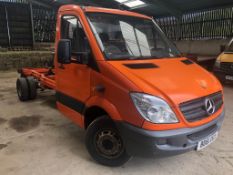 2011/61 MERCEDES-BENZ SPRINTER 513 CDI ORANGE LWD CHASSIS CAB *PLUS VAT*