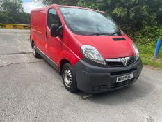 2009/59 VAUXHALL VIVARO 2700 CDTI SWB RED PANEL VAN, 2 KEYS *NO VAT*