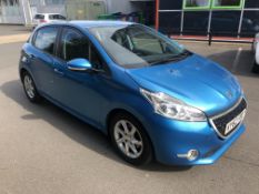 2012/62 PEUGEOT 208 ACTIVE BLUE HATCHBACK *PLUS VAT*