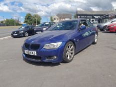 2011/61 BMW 330D M SPORT AUTO BLUE CONVERTIBLE NO VAT