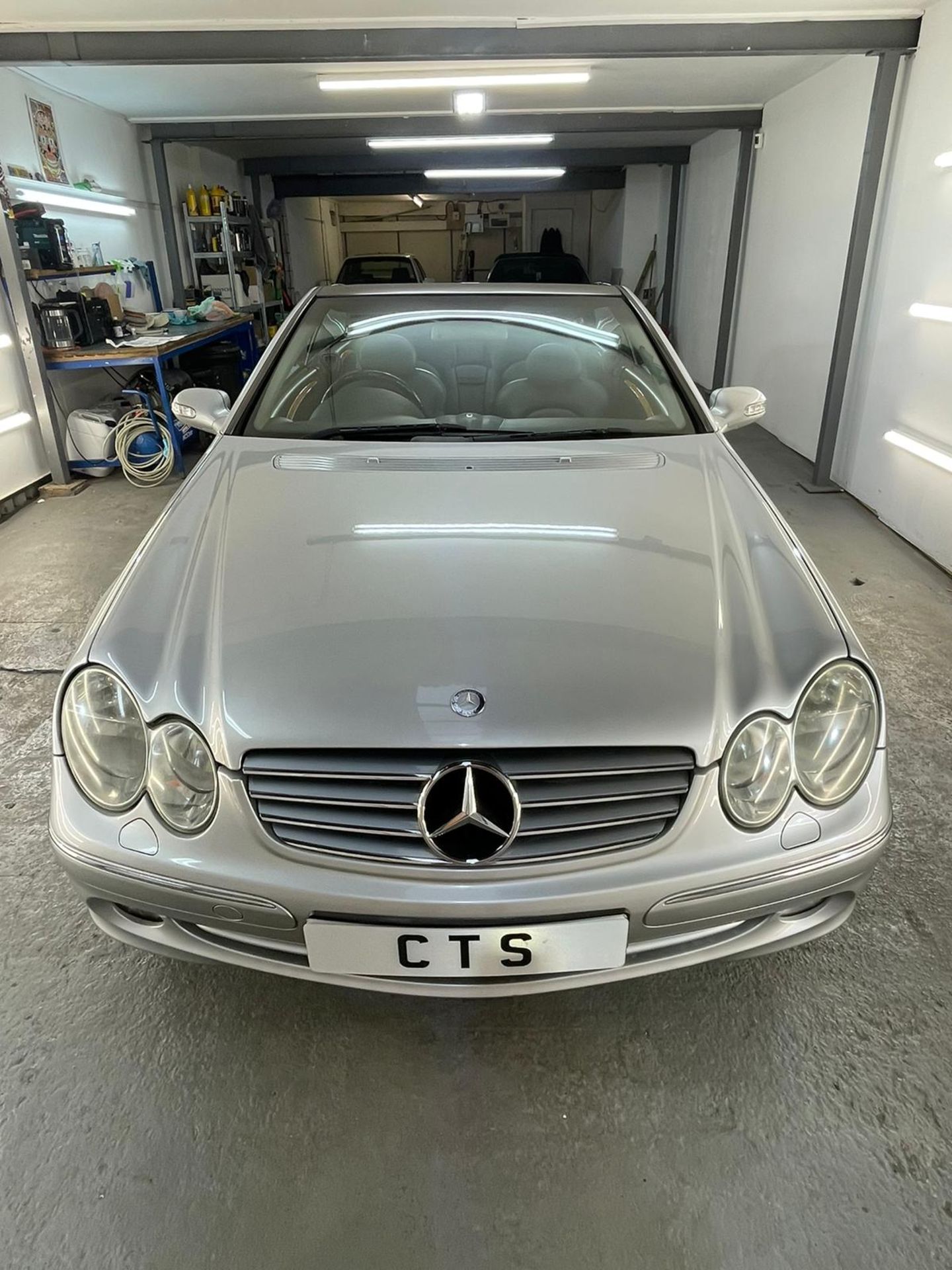 2003 MERCEDES CLK 240 ELEGANCE AUTO SILVER CONVERTIBLE, INCLUDES "V800 CLK" PRIVATE REG! *NO VAT*