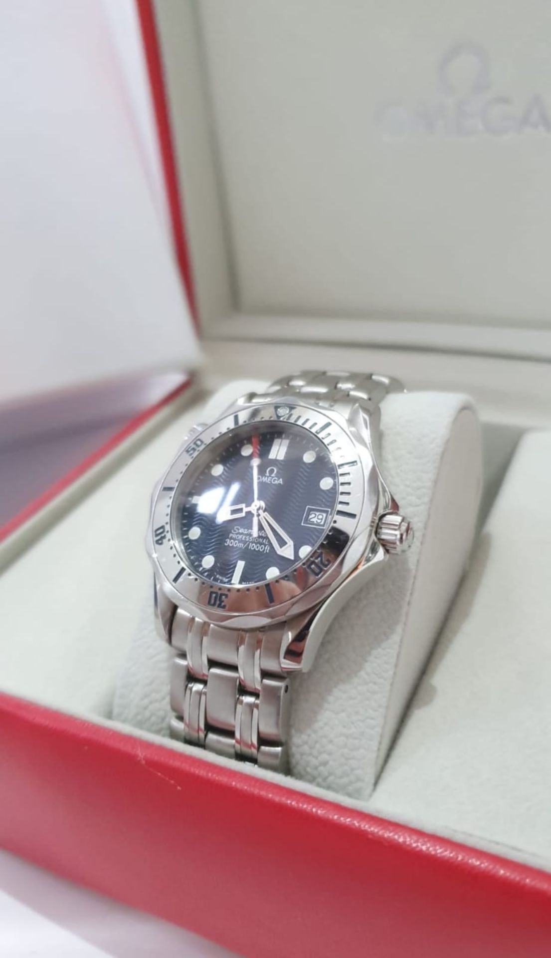 Omega Seamaster Professional 120m Wave Dial Mens Watch NO VAT - Image 9 of 10