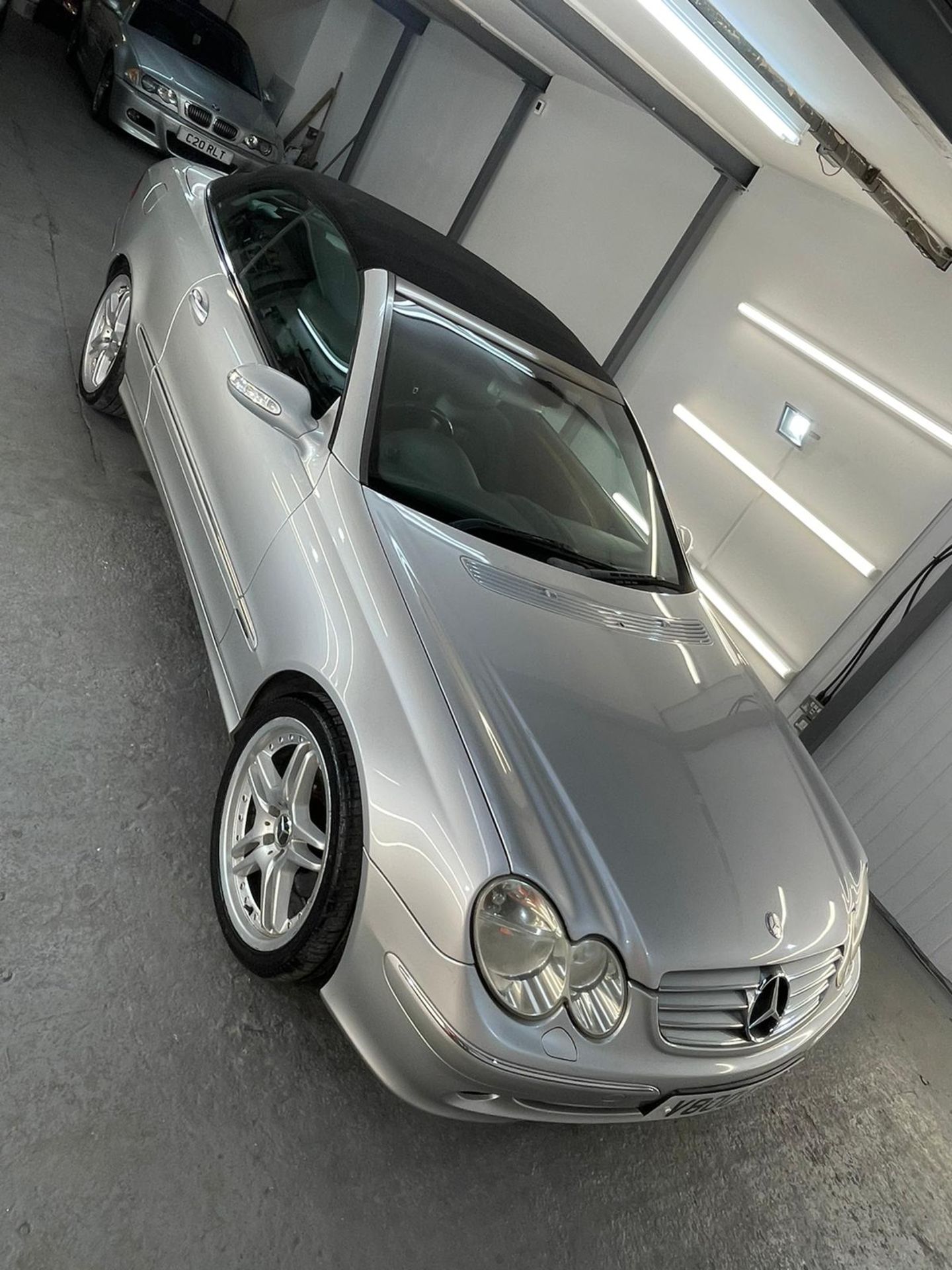 2003 MERCEDES CLK 240 ELEGANCE AUTO SILVER CONVERTIBLE, INCLUDES "V800 CLK" PRIVATE REG! *NO VAT* - Image 5 of 13