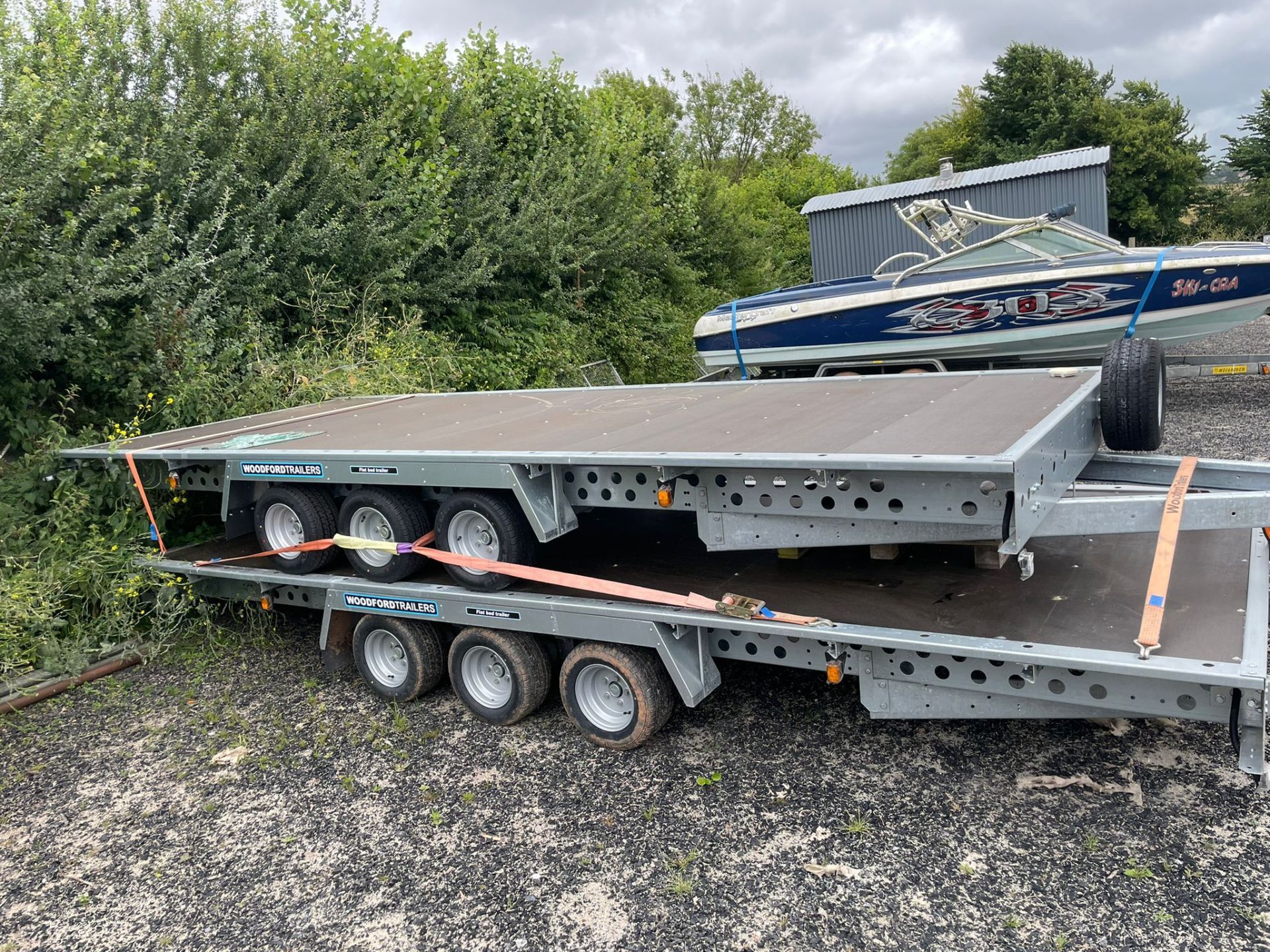 2022 BRAND NEW WOODFORD 18ft x 3500kg FLAT BED TRAILER, WITH PAPERWORK/KEYS *NO VAT* - Image 8 of 12
