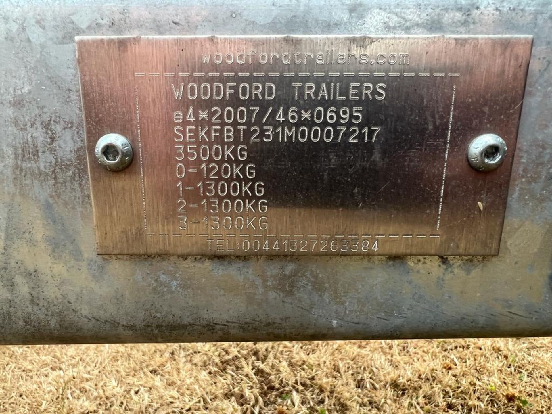 2022 BRAND NEW WOODFORD 18ft x 3500kg FLAT BED TRAILER, WITH PAPERWORK/KEYS *NO VAT* - Image 12 of 12