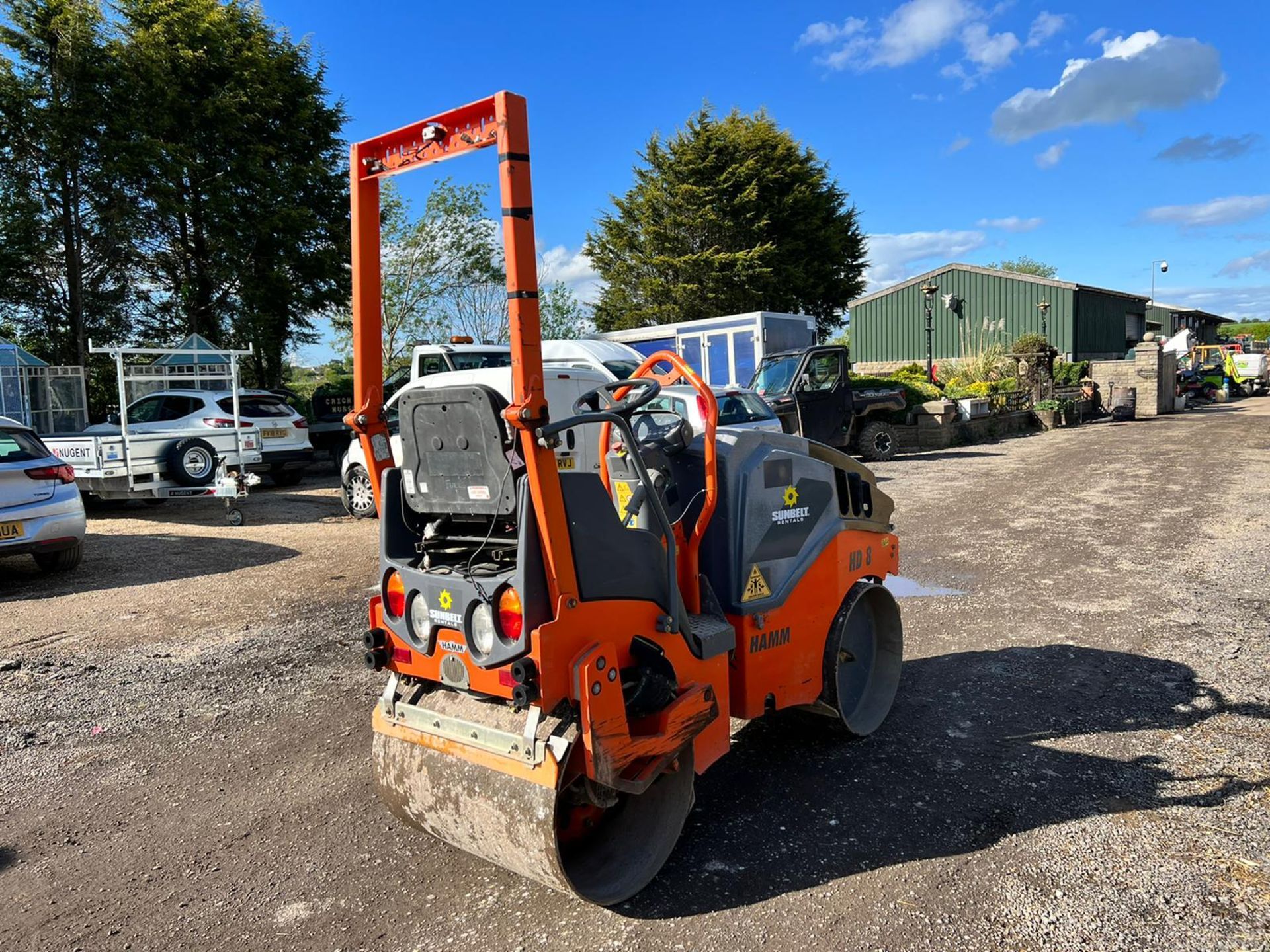 2013 Hamm HD8VV Twin Drum Vibrating Roller, Runs Drives And Vibrates, Showing 844 Hours *PLUS VAT* - Image 6 of 11
