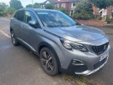 2018/67 PEUGEOT 3008 ALLURE BLUEHDI S/S GREY HATCHBACK *NO VAT*