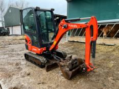 2018 KUBOTA KX018-4 1.8 TON MINI DIGGER, RUNS DRIVES AND DIGS, SHOWING A LOW 1681 HOURS